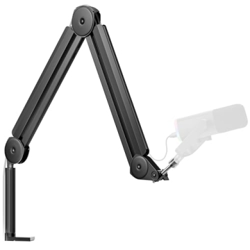 InnoGear Mic Boom Arm – Professional Microphone Stand with Cable Management for All Microphones