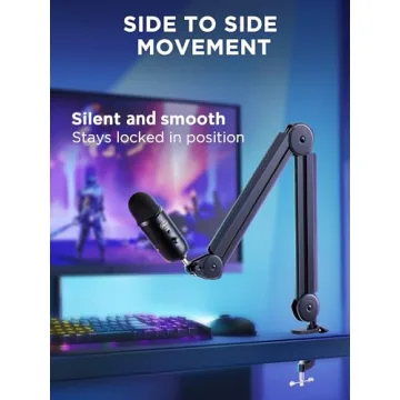 InnoGear Adjustable Mic Boom Arm with Cable Management