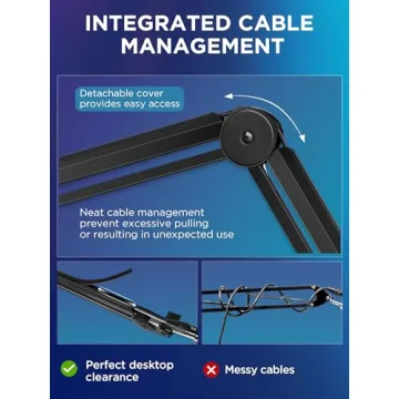 InnoGear Adjustable Mic Boom Arm with Cable Management