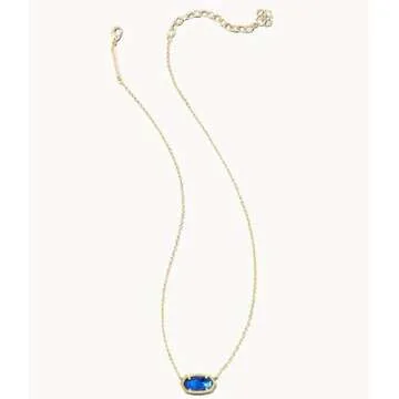 Kendra Scott Elisa Necklace – 14k Gold Plated Brass with Agate