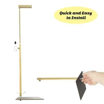 MCKECHSION Purse Holder, 4 Pack Purse Rack Stainless Steel Heavy Bag Stand Gold Hanging Hook Stands Adjustable Height Table Display Stand for Home Store Boutique Counter