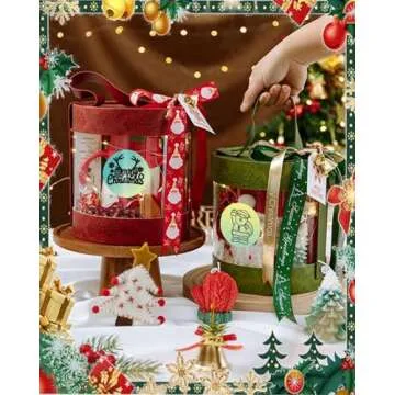 Joatuxul 2 inch Round Thermal Labels, Thermal Printer Labels use for Barcode, Shipping, Customized, Circle Direct Thermal Stickers 500 Labels for Printer, Gradient Green