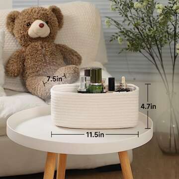 MiniArk Shelf Storage Baskets for Organizing | Closet Organizer Bins | Small Baskets | Toy Basket | ...