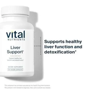 Vital Nutrients Liver Support with Milk Thistle and Curcumin