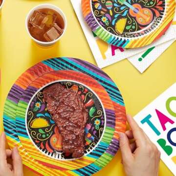 Vibrant Taco Bout A Party Napkins - Pack of 16