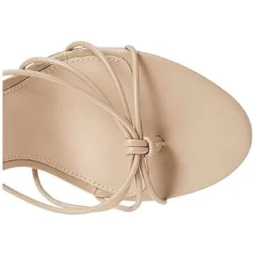 Stylish Archie Lace-Up Heeled Sandal by The Drop