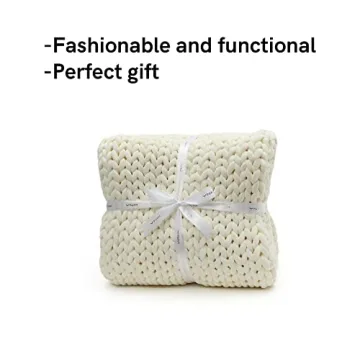 YnM Velvet Handmade Weighted Blanket for Cozy Sleep