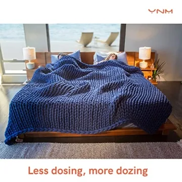 YnM Velvet Handmade Weighted Blanket for Cozy Sleep