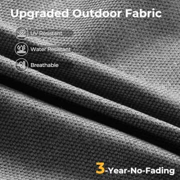 HOOOWOOO Patio Outdoor Sectional Furniture Sofa Set with Fire Pit Table,10 Piece L Shaped Wicker Couch Set with Swivel Chairs,Modern 8 Persons Summer Patio Conversation Set(Charcoal Gray)