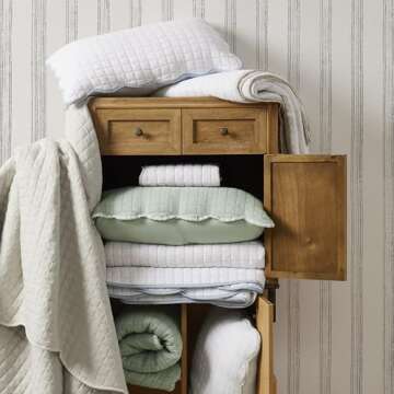 WDCOZY Stylish California King Quilt Bedding Set