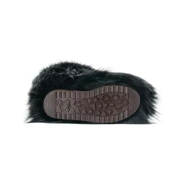 IXU Women's Comfy Faux Fur Winter Knee-High Boots