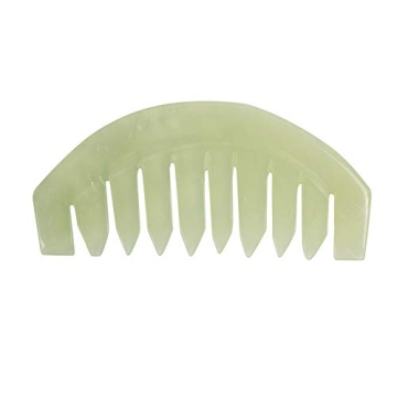 Natural Jade Gua Sha Comb for Scalp Massage & Stress Relief