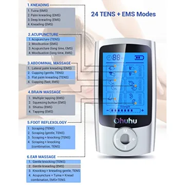 Ohuhu TENS Unit: Pain Relief Electric Muscle Stimulator