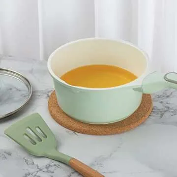 Cork Trivets for Hot Dishes, Cork Pot Holder for Hot Pots and Pans 4 Pack 8 Inch, Heat Resistant Cork Board, Hot Pads for Table and Countertop, Thick Cork Coasters for Drinks