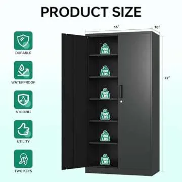 Letaya Garage Storage Cabinets - Heavy Duty & Secure Organizer