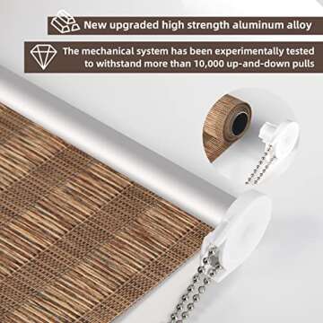 RED GRAPES Roller Window Shades,Light Filtering Roller Shade,Window Blinds,Roll Up and Down Blinds f...