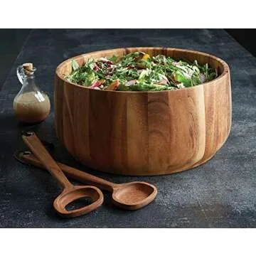 Ironwood Gourmet Large Tulip Salad Bowl, Large Tulip Salad Bowl