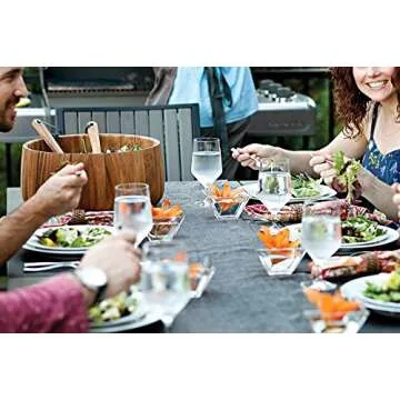 Ironwood Gourmet Large Tulip Salad Bowl, Large Tulip Salad Bowl