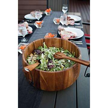 Ironwood Gourmet Large Tulip Salad Bowl, Large Tulip Salad Bowl