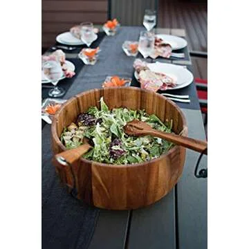 Ironwood Gourmet Large Tulip Salad Bowl, Large Tulip Salad Bowl