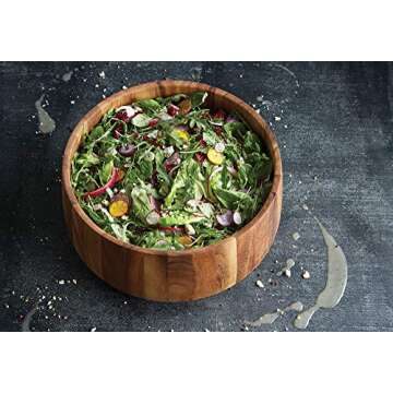 Ironwood Gourmet Large Tulip Salad Bowl, Large Tulip Salad Bowl