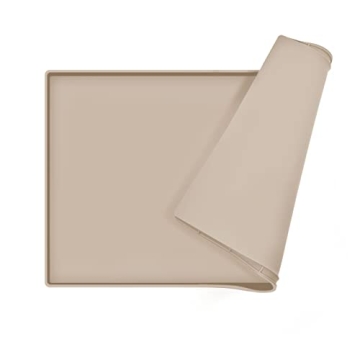 EIOKIT Dog Food Mat - Premium Silicone Feeding Mat with Raised Edges