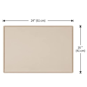 Durable EIOKIT Dog Food Mat for Pets - Waterproof & Non-Slip