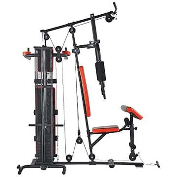BalanceFrom-Home-Gym-System Workout-Station with 380LB of Resistance, 145LB-Weight Stack, Comes with Installation Instruction-Video