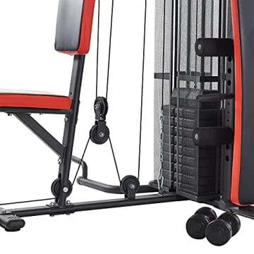 BalanceFrom-Home-Gym-System Workout-Station with 380LB of Resistance, 145LB-Weight Stack, Comes with Installation Instruction-Video