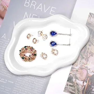 Charming Cloud-Shaped BIGPIPI Ceramic Jewelry Tray