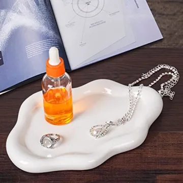 Charming Cloud-Shaped BIGPIPI Ceramic Jewelry Tray