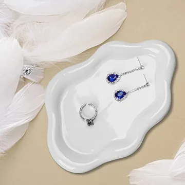 Charming Cloud-Shaped BIGPIPI Ceramic Jewelry Tray