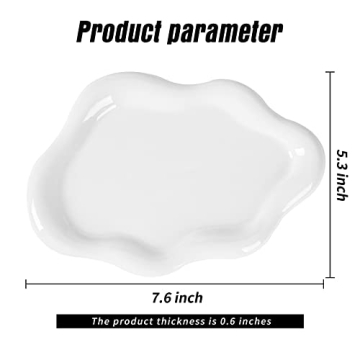 Charming Cloud-Shaped BIGPIPI Ceramic Jewelry Tray