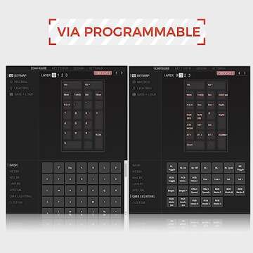 EPOMAKER CIDOO V21 VIA Programmable Gasket Number Pad, Aluminum Numpad, Bluetooth 5.0/2.4ghz/Wired H...