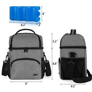 Teamoy Double Layer Cooler Bag for Baby Bottles