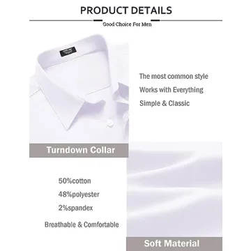 Stylish COOFANDY Casual Button Down Shirt for Men - Soft & Lightweight