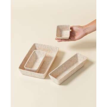 SortJoy Drawer Organizer Set for Home Storage Solutions