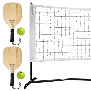 Franklin Sports Pickleball Net Set - Outdoor Portable Net with Paddles for All Ages