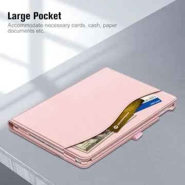 Fintie Case for New iPad 7th Generation 10.2 Inch 2019 - [Corner Protection] Multi-Angle Viewing Folio Smart Stand Back Cover with Pocket, Pencil Holder, Auto Wake/Sleep for iPad 10.2", Rose Gold