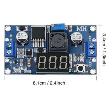 4 Pieces Adjustable LM2596S DC-DC Buck Converter Reduced Voltage Regulator Power Module 36V 24V 12V ...