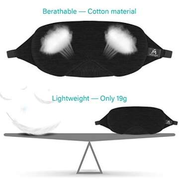 Mavogel Lightweight Sleep Eye Mask for Travel and Naps