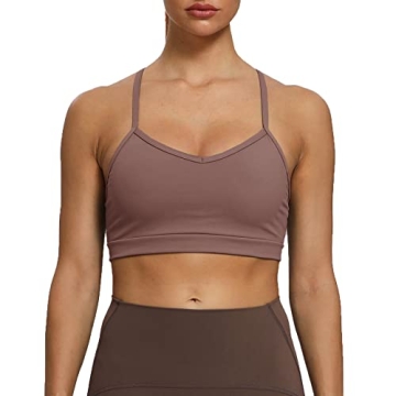 Aoxjox Workout Sports Bra - Stylish Low Impact Comfort