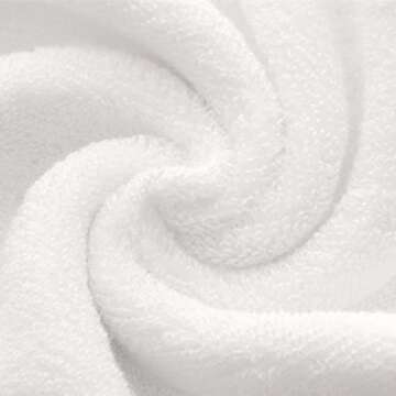 Lchkrep Cotton Hand Towels 2 Pack, Salon Thick Bath Hand Towel,Gym Towel 14" x 30", Face Cloth, Soft and Absorbent Washcloths Set for Home Bathroom Hotel (White)…