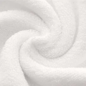 Lchkrep Cotton Hand Towels 2 Pack, Salon Thick Bath Hand Towel,Gym Towel 14" x 30", Face Cloth, Soft and Absorbent Washcloths Set for Home Bathroom Hotel (White)…