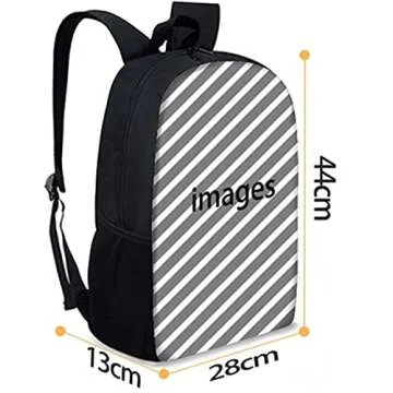 Uourmeti Bow Tie Black Girls Backpack Set 3 Piece School Bag and Lunch Box with Pencil Case Lightweight Bookbag for Elementary School Backpack for Kids Back Pack for School Book Bag for Kindergarten