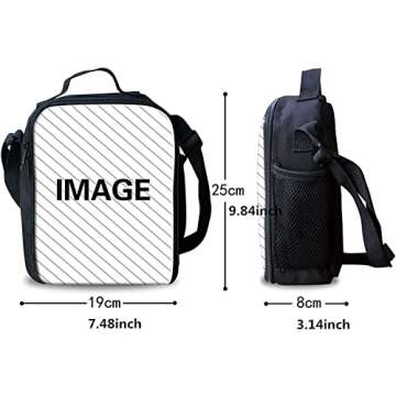 Uourmeti Bow Tie Black Girls Backpack Set 3 Piece School Bag and Lunch Box with Pencil Case Lightweight Bookbag for Elementary School Backpack for Kids Back Pack for School Book Bag for Kindergarten