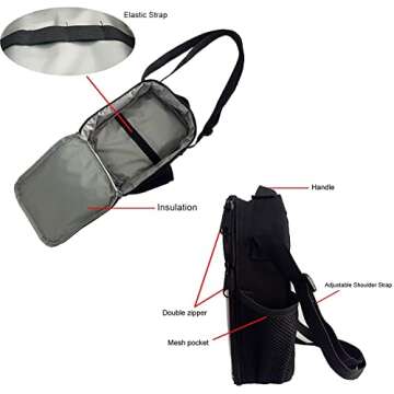 Uourmeti Bow Tie Black Girls Backpack Set 3 Piece School Bag and Lunch Box with Pencil Case Lightweight Bookbag for Elementary School Backpack for Kids Back Pack for School Book Bag for Kindergarten