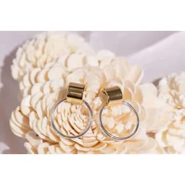 Modern Moments Two Tone Earrings - Silver and Gold Earrings For Women Trendy - Silver Hoop Earrings