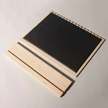 Justsoso Big Bamboo Necklace Display Stand, Pendant Necklace Jewelry Holder Rack, Chain Jewellery Organizer for Home or Selling Show (Black PU)