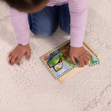 Melissa & Doug Construction Vehicles 4-in-1 Puzzles for Kids